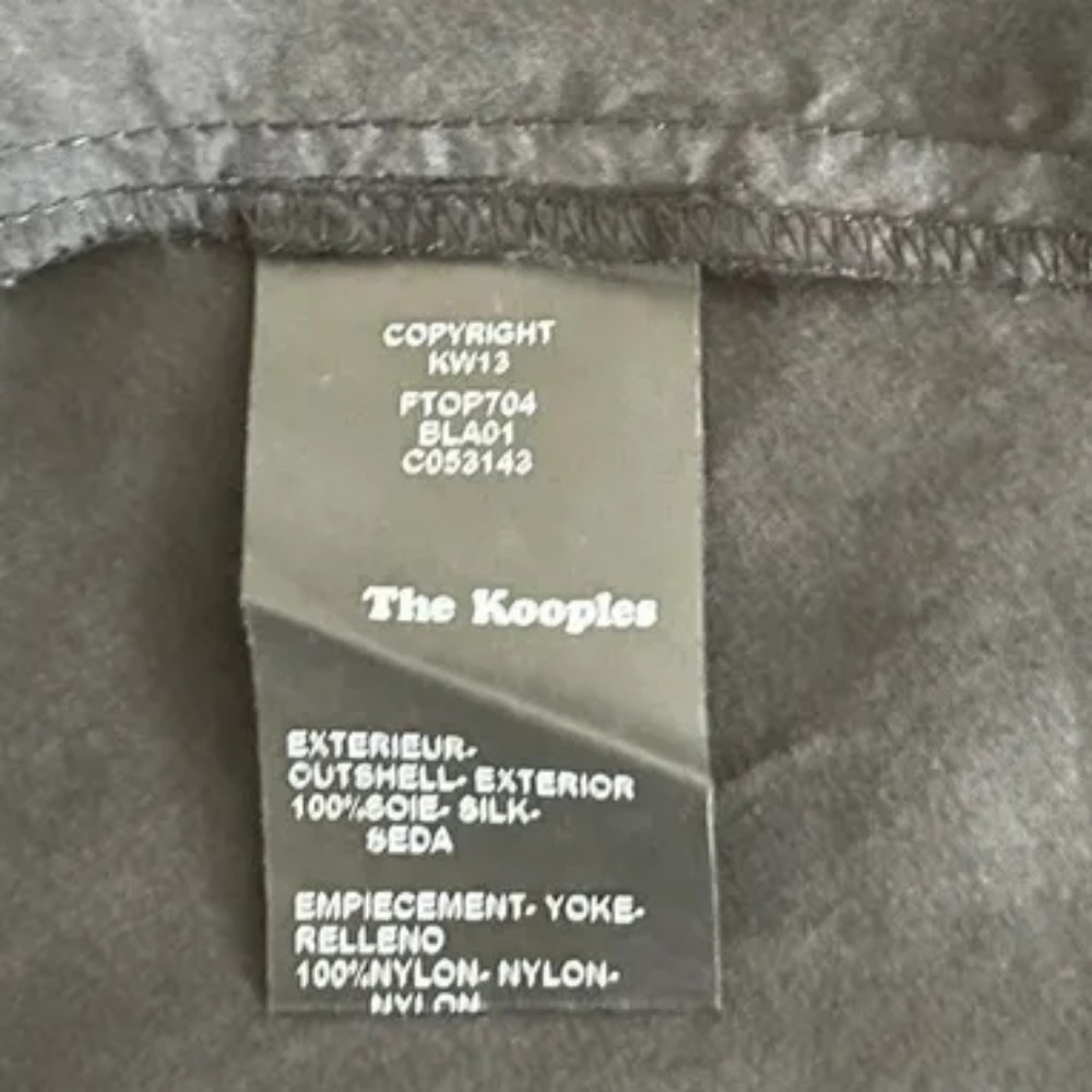 THE KOOPLES | $139 Lace Skull Silk Top - Picture 7 of 7